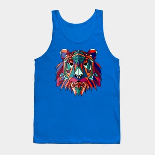 geometric wolf head Tank Top